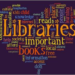 Library word cloud